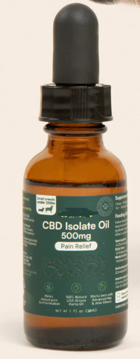 CBD Isolate Oil -  Hemp 500mg